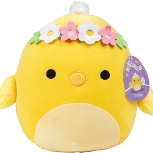 Squishmallows 8” Triston The Chick with Flower Crown - Official Jazwares Plush